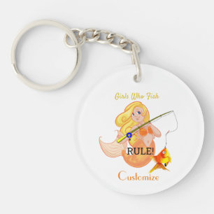 Funny Vissen Mermaid Girl Thunder_Cove Sleutelhanger