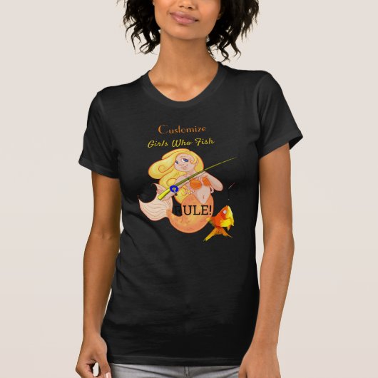 Funny Vissen Mermaid Girl Thunder_Cove T-shirt (Voorkant)