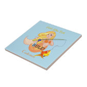 Funny Vissen Mermaid Girl Thunder_Cove Tegeltje (Zijkant)