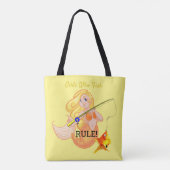 Funny Vissen Mermaid Girl Thunder_Cove Tote Bag (Achterkant)