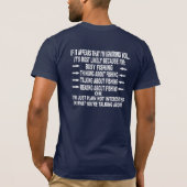 FUNNY VISSEN OBSESSIE T-SHIRT (Achterkant)