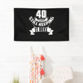 Funny Vist 40th Birthday Gift Fisherman 40 Year Spandoek (Insitu)