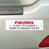 Funny Vist Bumpersticker (Op auto)
