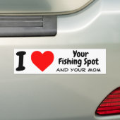 Funny Vist Bumpersticker Decal voor vissers (Op auto)
