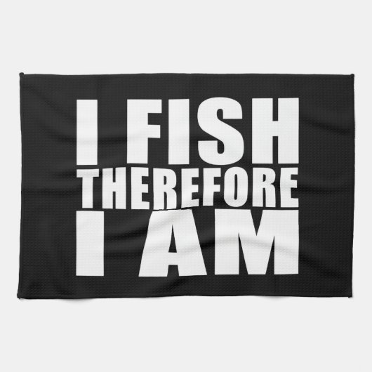 Funny Vist Citaten Jokes I Fish Ik ben daarom Theedoek (Horizontaal)