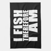 Funny Vist Citaten Jokes I Fish Ik ben daarom Theedoek (Verticaal)