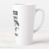 Funny Vist Citaten werken Largemouth Bass Latte Mok (Rechts)