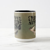 Funny Vist Crappie Attitude Tweekleurige Koffiemok (Center)