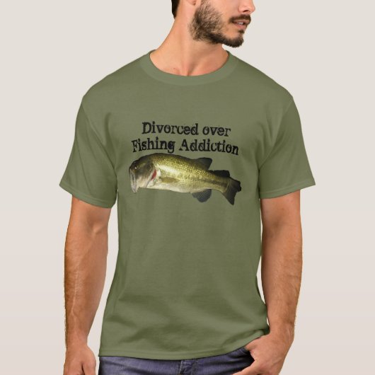 Funny Vist divorce Mannen T-shirt (Voorkant)