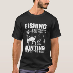 Funny Vist en jaagt Humor jager C T-shirt