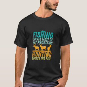 Funny Vist en jaagt Humor jager C T-shirt