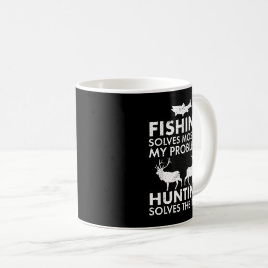 Funny Vist en jaagt op Gift-Humor Hun Koffiemok (Voorkant rechts)