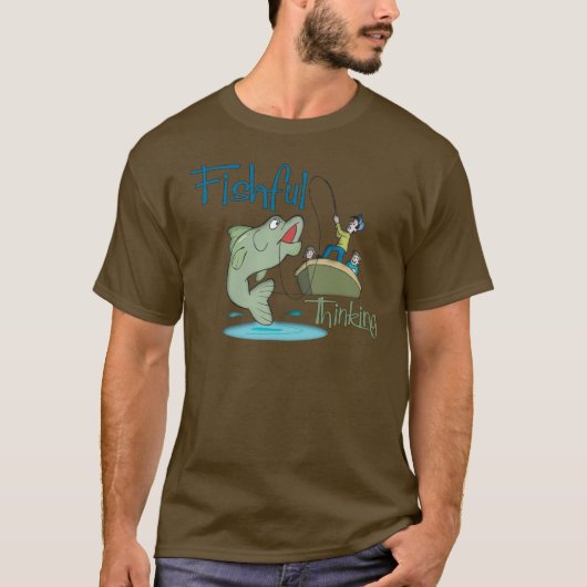 Funny Vist - Fishful Thinking T-shirt (Voorkant)