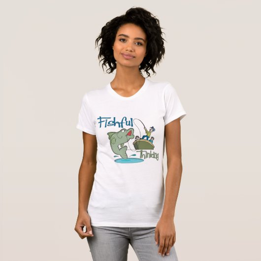 Funny Vist - Fishful Thinking T-shirt (Voorkant volledig)
