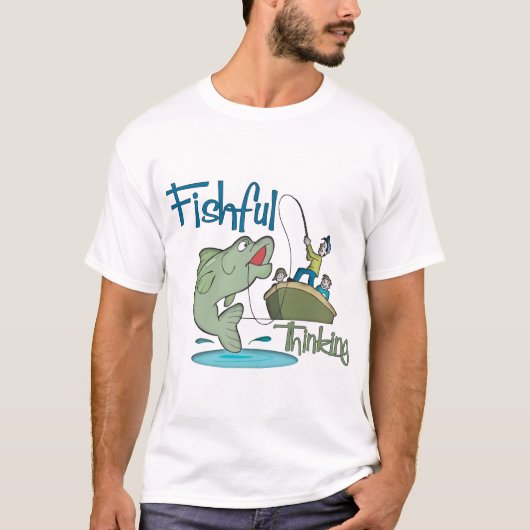 Funny Vist - Fishful Thinking T-shirt (Voorkant)