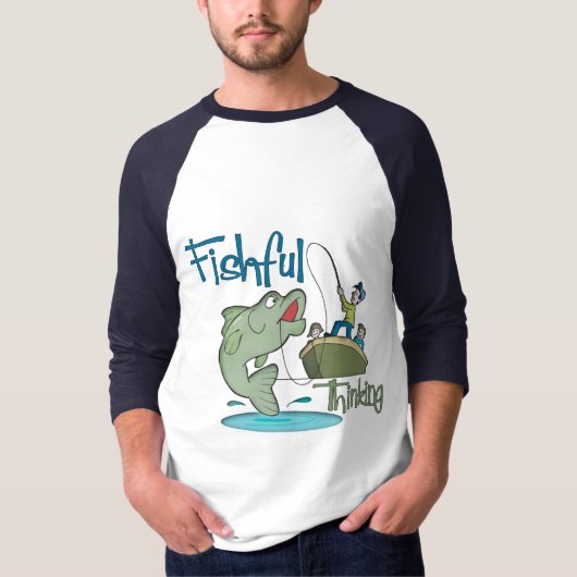 Funny Vist - Fishful Thinking T-shirt (Voorkant)
