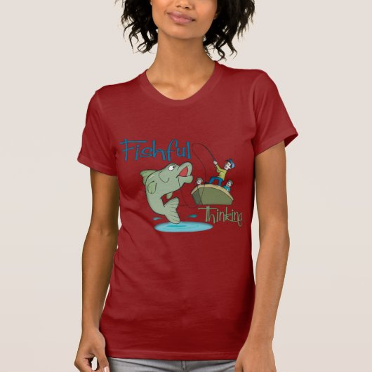 Funny Vist - Fishful Thinking T-shirt (Voorkant)