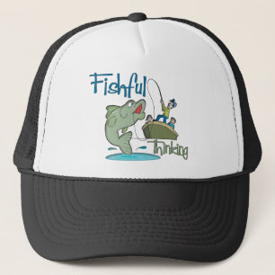 Funny Vist - Fishful Thinking Trucker Pet