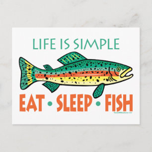 Funny Vist Gezegde Briefkaart