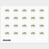 Funny Vist Gezegde Hart Sticker (Vel)