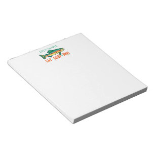 Funny Vist Gezegde Notitieblok