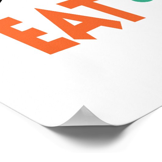 Funny Vist Gezegde Poster (Hoek)