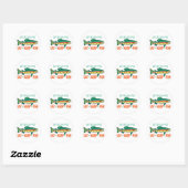 Funny Vist Gezegde Ronde Sticker (Vel)
