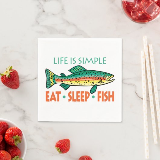 Funny Vist Gezegde Servetten (Insitu)