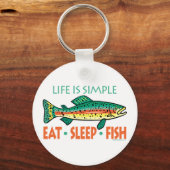 Funny Vist Gezegde Sleutelhanger (Voorkant)