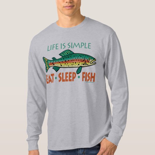 Funny Vist Gezegde T-shirt (Voorkant)