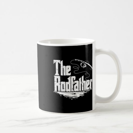 Funny Vist Gift de Rodfather Koffiemok (Rechts)