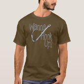 Funny Vist- Hook UP Dating T-shirt (Voorkant)