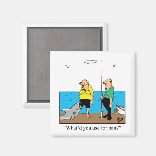 Funny Vist Humor Magnet (Voorkant / Achterkant)