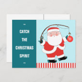 Funny Vist kerstfeestdag Briefkaart (Voorkant / Achterkant)