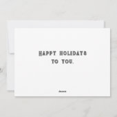 Funny Vist kerstfeestkaarten Feestdagenkaart (Achterkant)