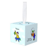 Funny Vist kerstmanversier Decoratie (Voorkant hoekig)