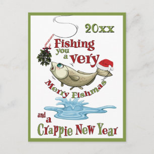 Funny Vist Kerstmis - Merry Fishmas Mistletoe Briefkaart