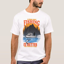 Funny Vist Lover Fisher Fisherman Gift Mannen T-shirt
