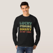 Funny Vist Lucky Charm Fisherman Angler Petri H T-shirt (Voorkant volledig)
