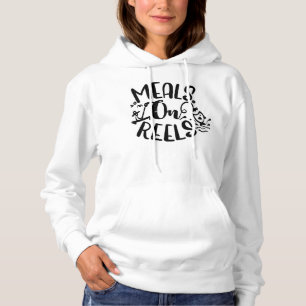 Funny Vist maaltijden op de bergen Hoodie