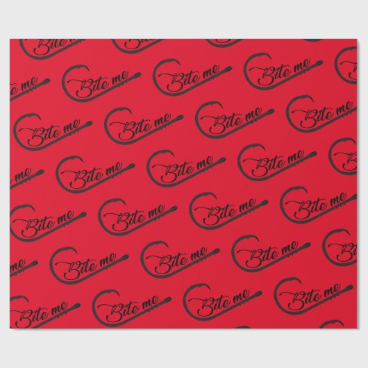 Funny Vist me te binden Hook Cadeaupapier (Vlak)