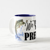 Funny Vist Mok van tweetone koffie voor vrouwen (Voorkant links)