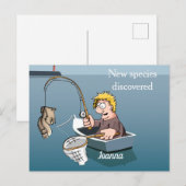 Funny Vist Moment: Nieuwe soorten Briefkaart (Voorkant / Achterkant)