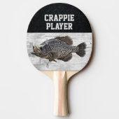 Funny Vist Pun Crappie Player Fish Smack Talk Tafeltennisbatje (Achterkant)