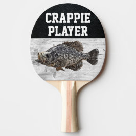 Funny Vist Pun Crappie Player Fish Smack Talk Tafeltennisbatje