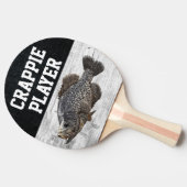 Funny Vist Pun Crappie Player Fish Smack Talk Tafeltennisbatje (Zijkant)
