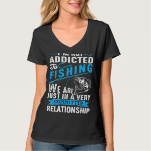 Funny Vist Quote Outdoor Lake Motiv T-shirt