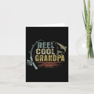 Funny Vist  Reel Cool Grandpa Kaart