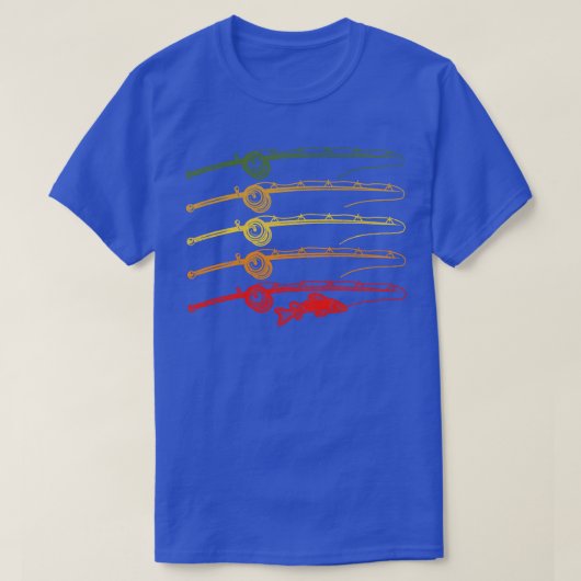 Funny Vist Retro  T-shirt Vist Pole Gift (Design voorkant)