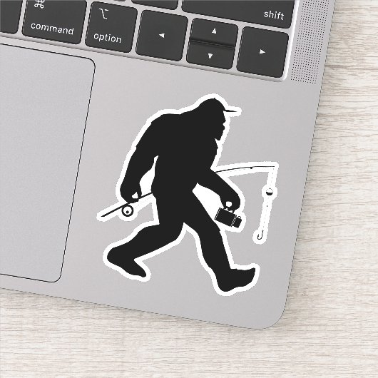 Funny Vist Sasquatch Sticker Decal (Detail)